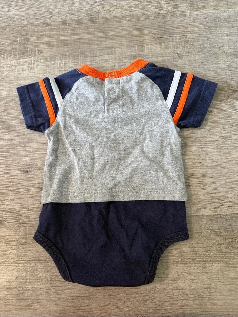 Detroit baby one piece 🧡💙